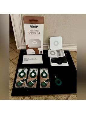 Duracell Power Charging Mat NIB w 4 Rings